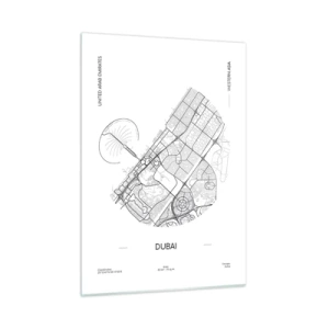 Obraz na skle - Anatómia Dubaja - 50x70 cm