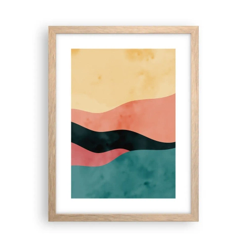 Plagát v ráme zo svetlého duba - Kompatibilný nesúlad - 30x40 cm