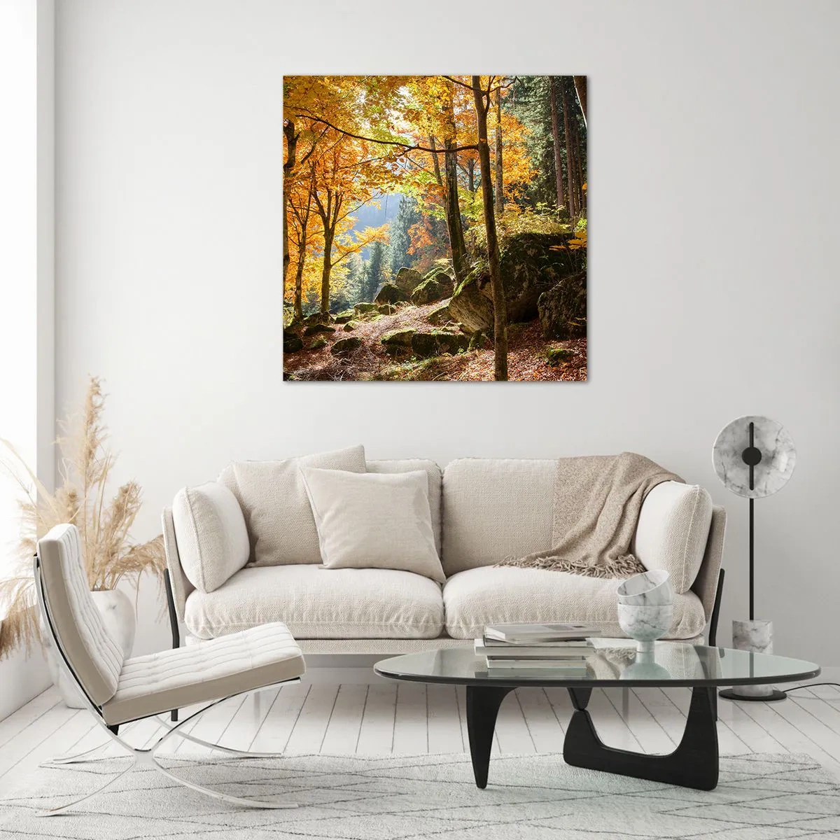 Obraz na skle - Čas na odpočinok - 70x70 cm