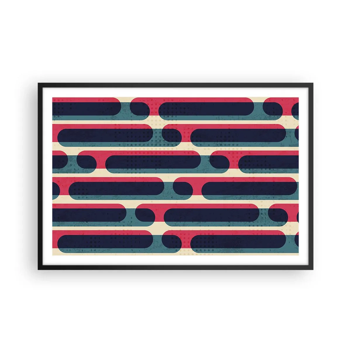 Plagát v čiernom ráme - Dovnútra a dopredu - 91x61 cm