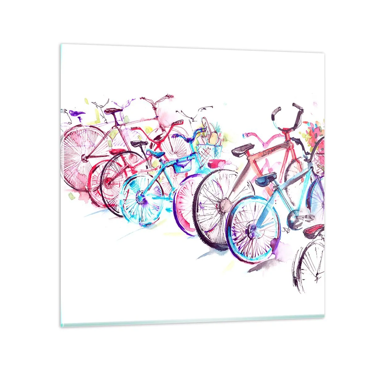 Obraz na skle - Zjazd Antimoto klubu - 40x40 cm