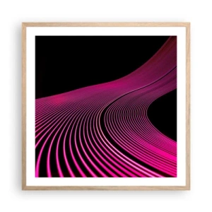 Plagát v ráme zo svetlého duba - Bulvár svetla - 60x60 cm