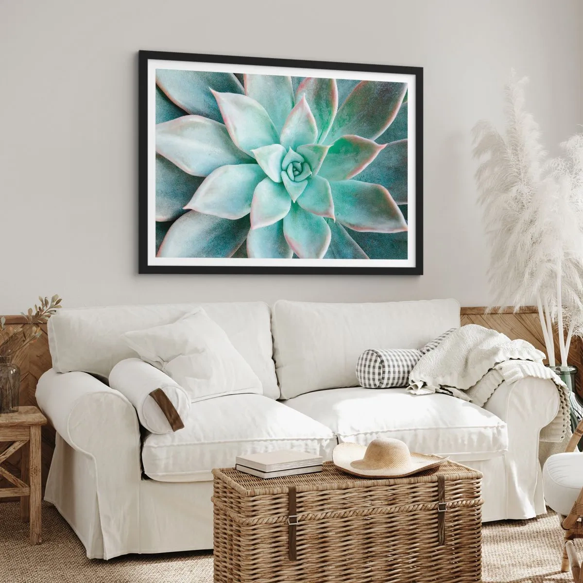 Plagát v čiernom ráme - Srdce púšte - 100x70 cm