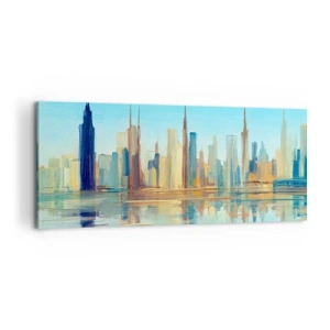 Obraz na plátne - Slnečná metropola - 100x40 cm