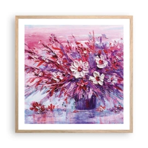 Plagát v ráme zo svetlého duba - Nevinnosť a vášeň - 60x60 cm