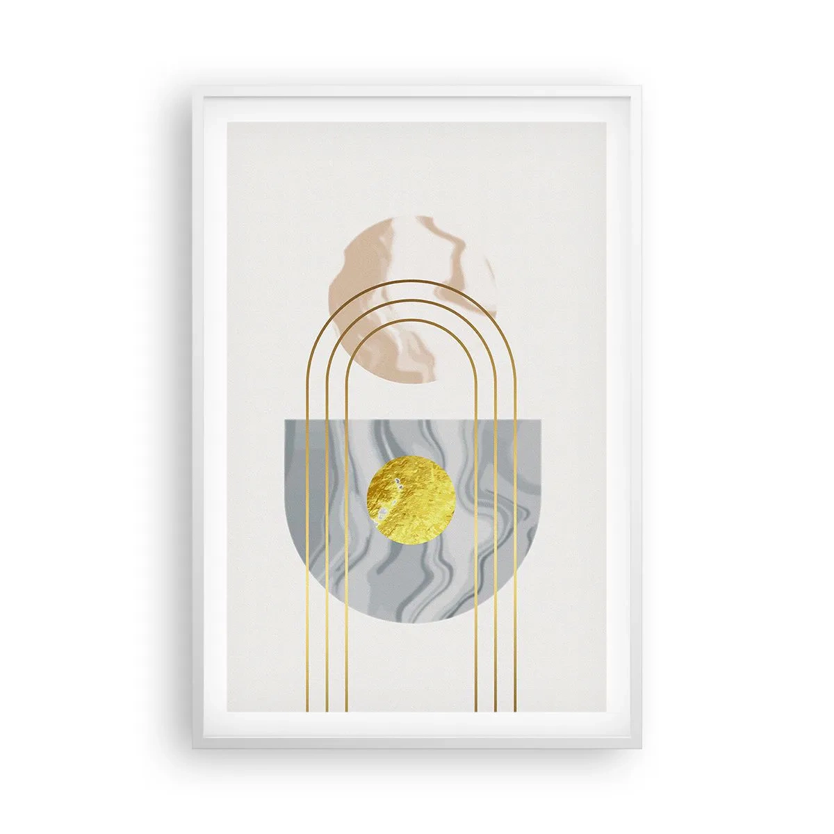 Plagát v bielom ráme - Jas a žiarivosť - 61x91 cm