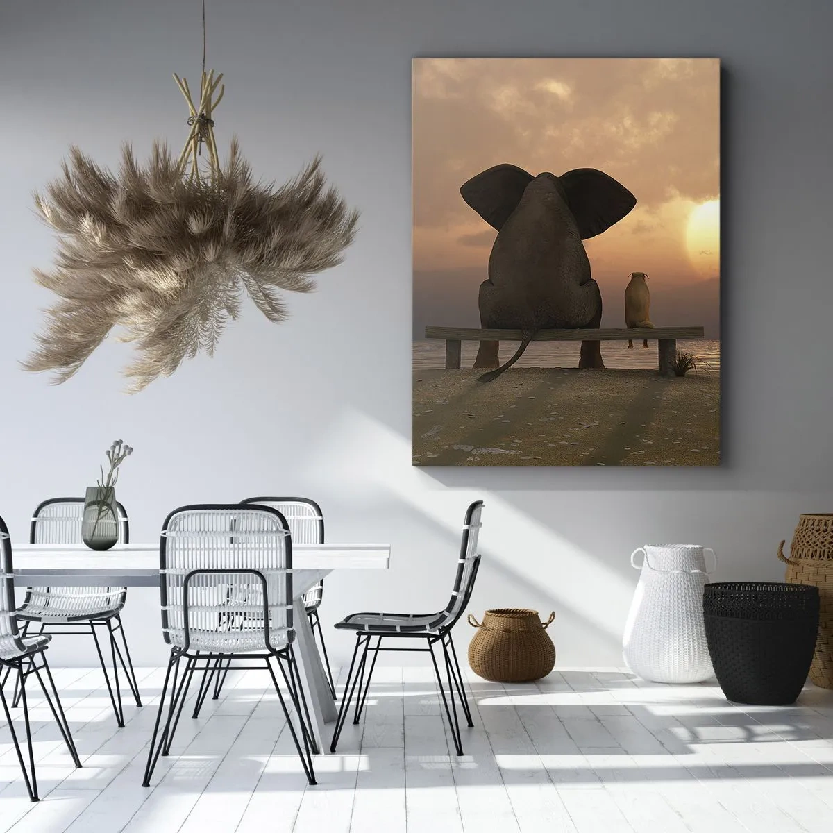 Obraz na plátne - Je skvelé spolu mlčať - 55x100 cm