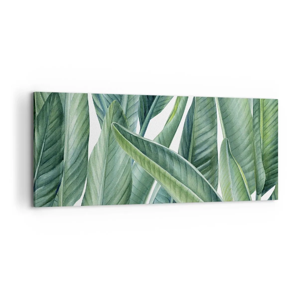 Obraz na plátne - Proste zelená - 100x40 cm