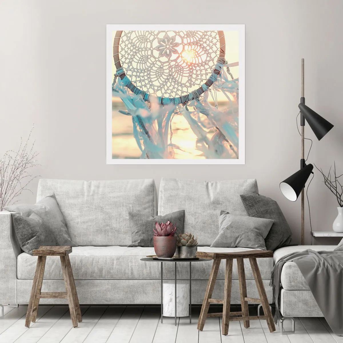 Plagát - Čipkový totem - 50x50 cm