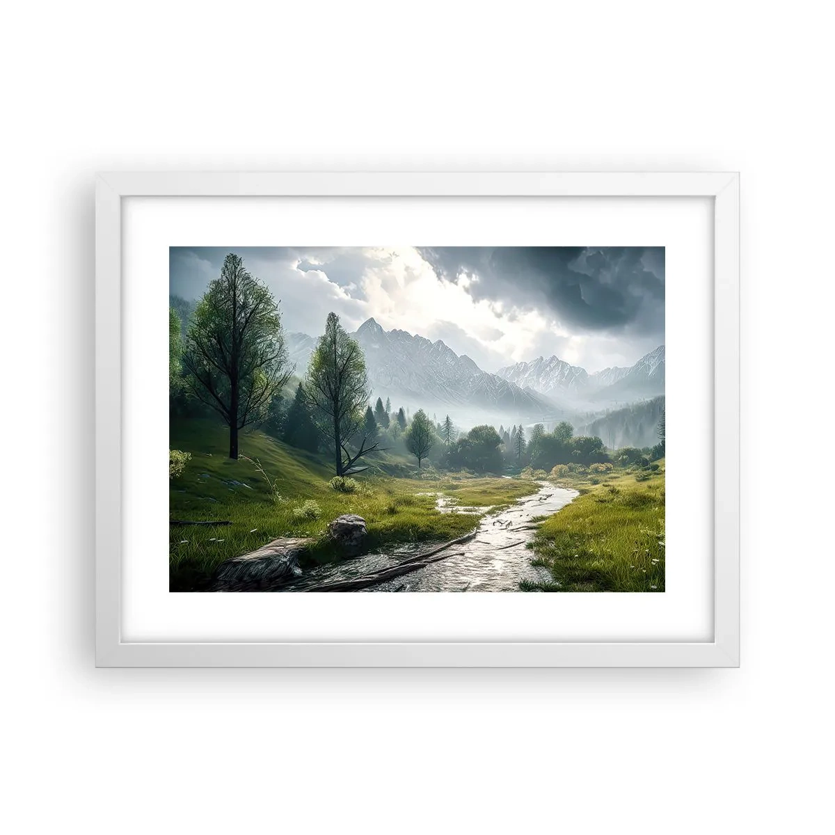 Plagát v bielom ráme - Tam a späť - 40x30 cm