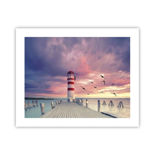 Plagát - Čas ísť do prístavu - 50x40 cm