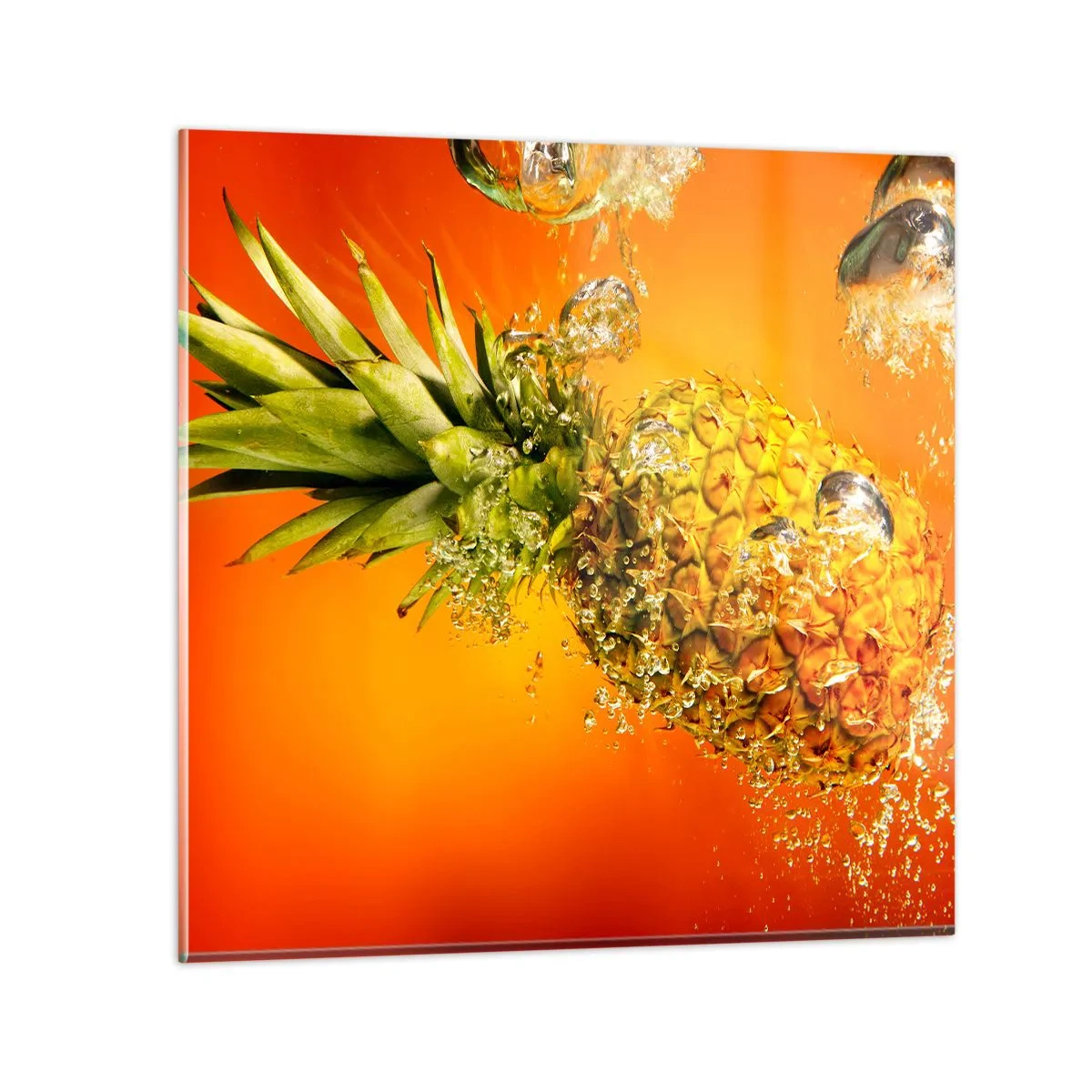 Obraz na skle - Tropická šťavnatá sviežosť - 70x70 cm