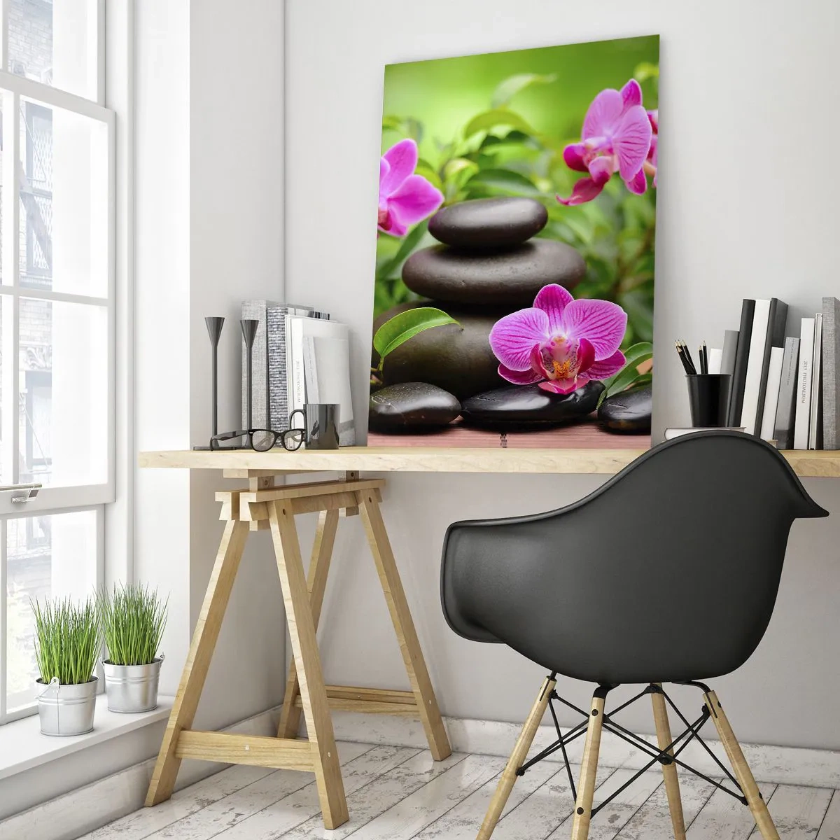 Obraz na skle - Pyramída pokoja - 70x100 cm