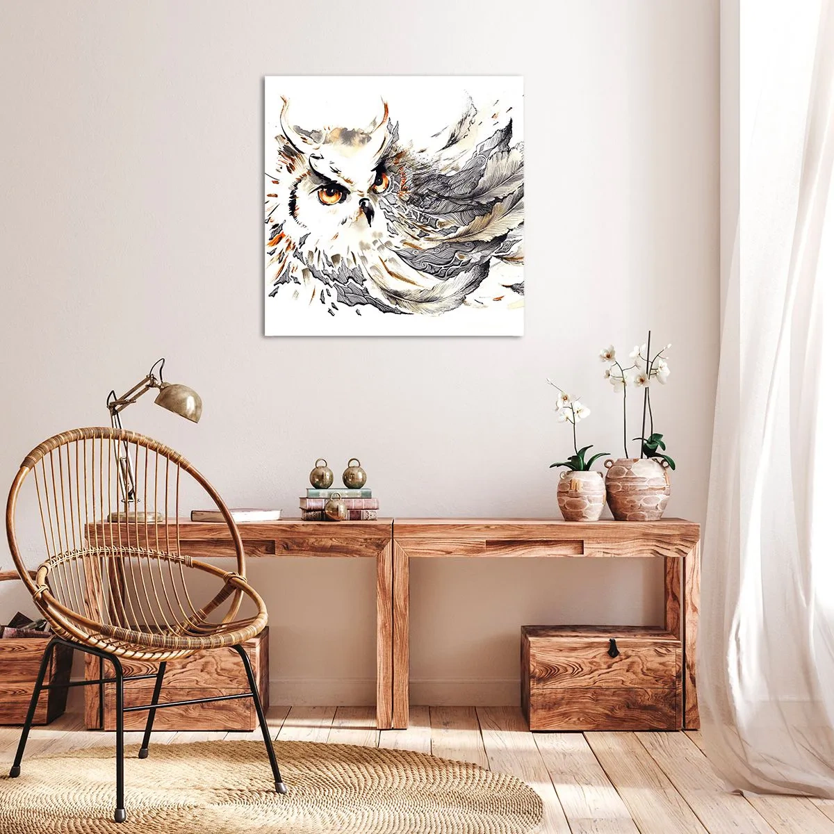 Obraz na plátne - Prišla zo sveta kúziel - 50x50 cm