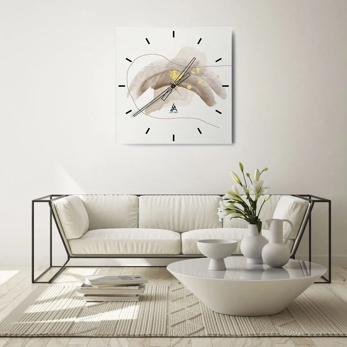 Nástenné hodiny - Vesmírna bytosť - 30x30 cm