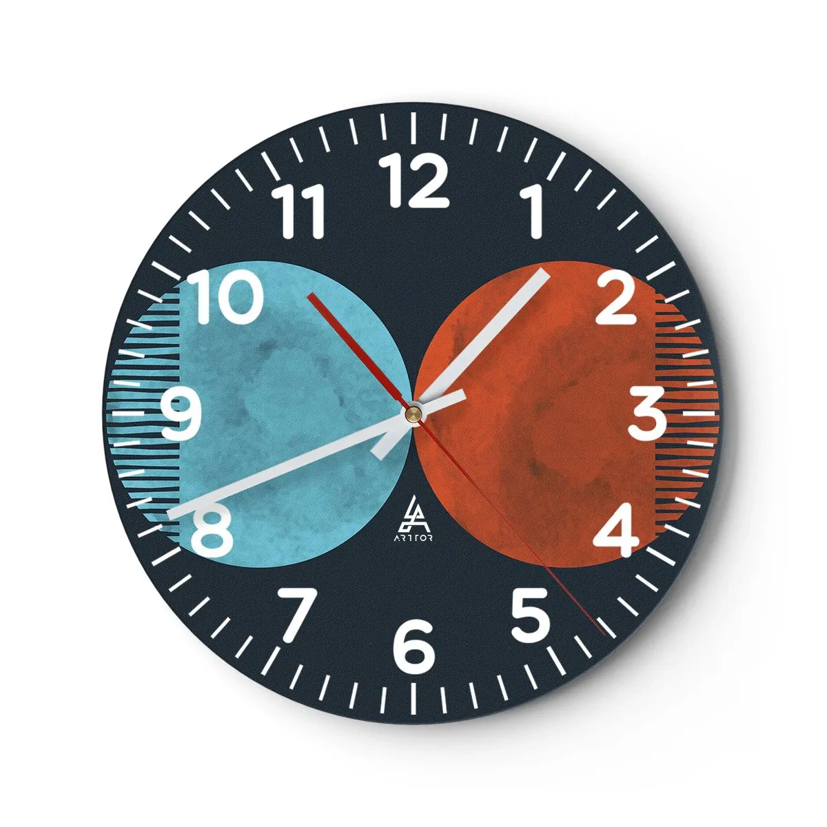 Nástenné hodiny - Iba geometria? - 40x40 cm