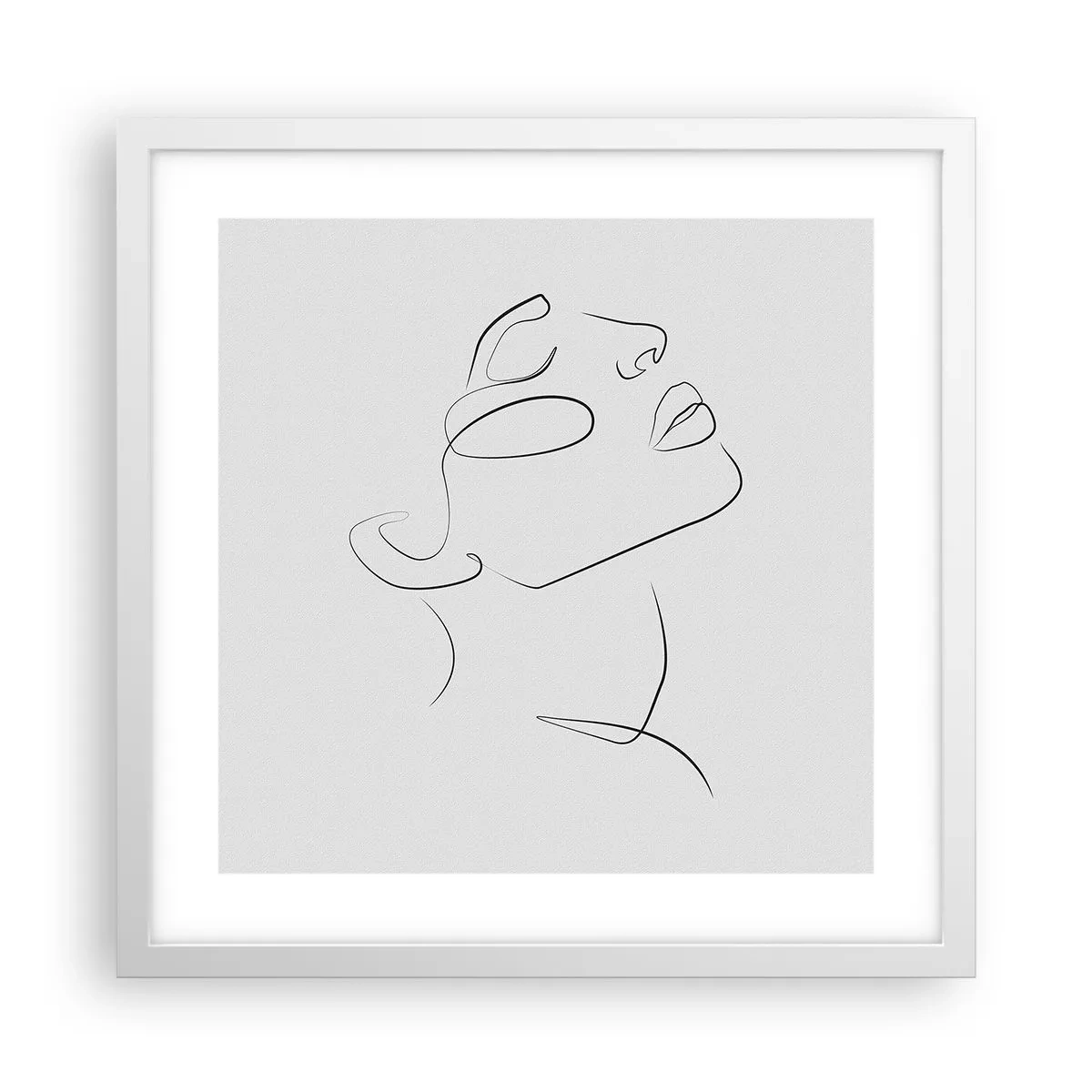 Plagát v bielom ráme - Meandre sna - 40x40 cm