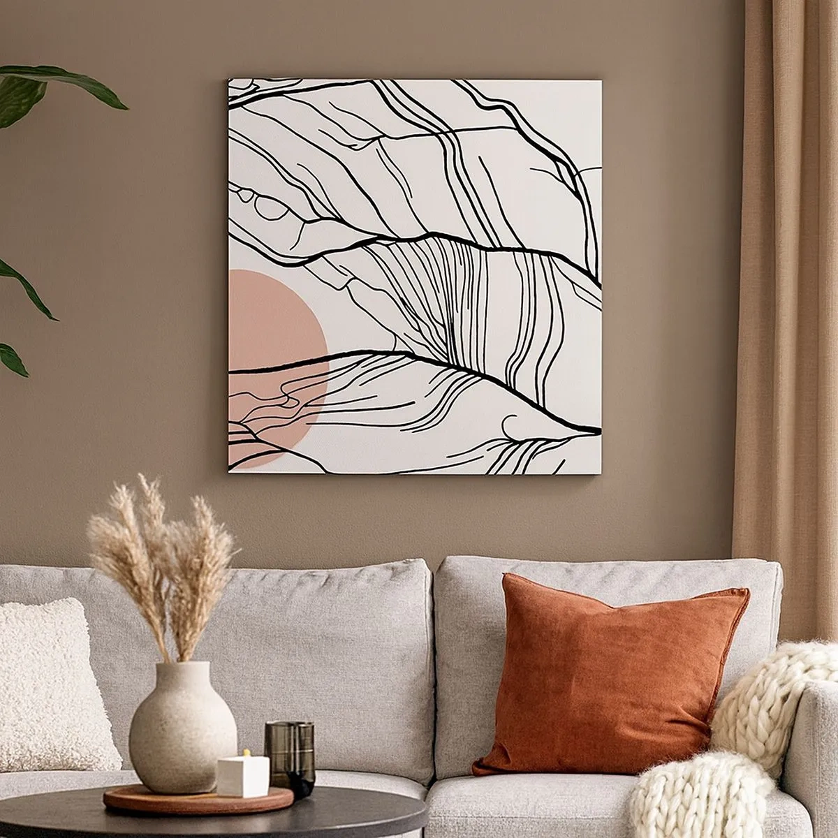 Obraz na plátne - V sieti vetvičiek - 30x30 cm