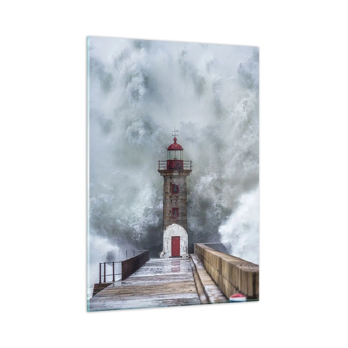 Obraz na skle - Hukot vody, šum vetra - 50x70 cm