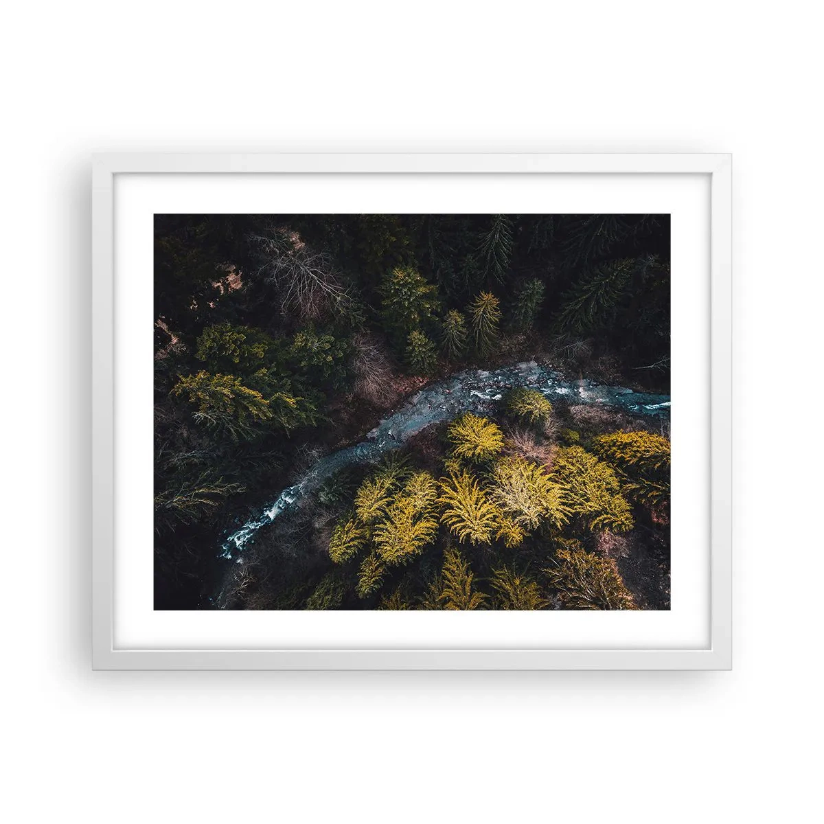 Plagát v bielom ráme - Rýchlo, stále rýchlejšie - 50x40 cm