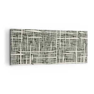 Obraz na plátne - Tkaná kompozícia - 100x40 cm