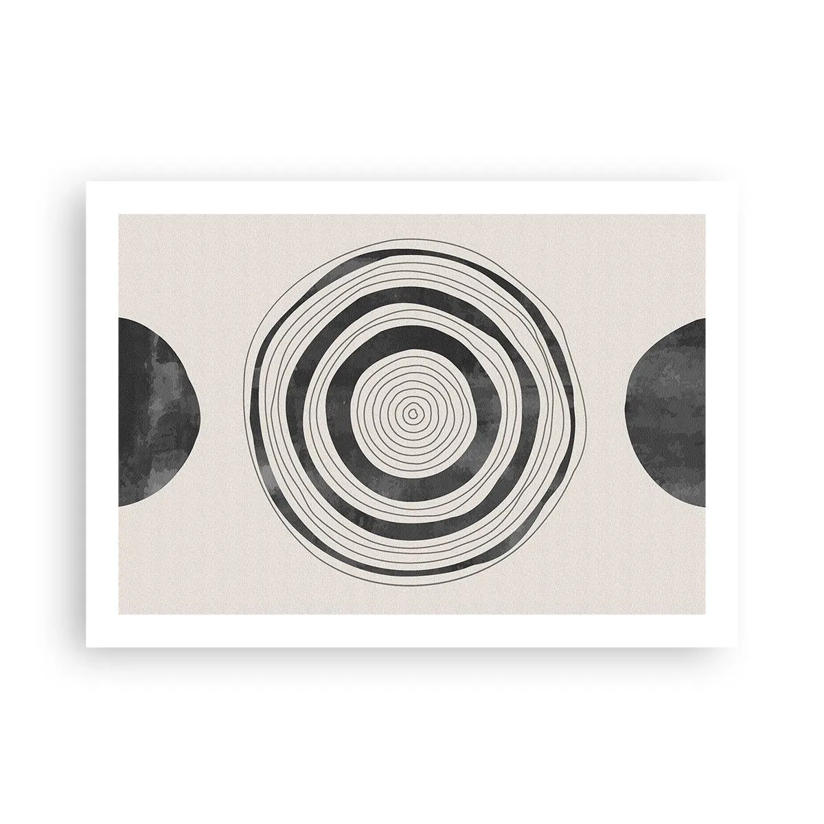 Plagát - Dôležité je to, čo je uprostred - 70x50 cm