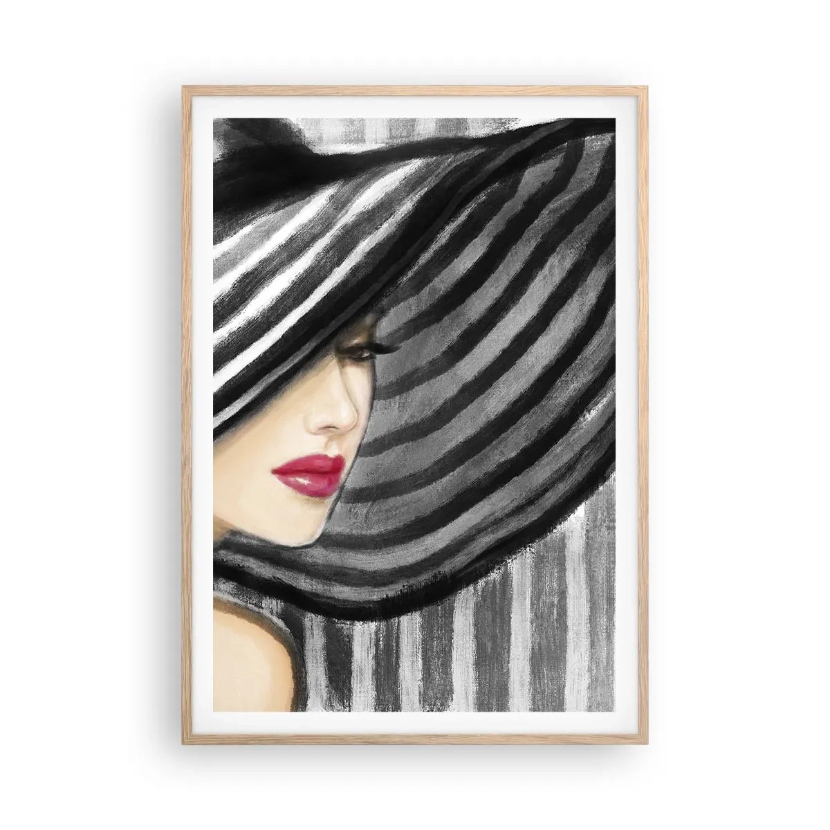 Plagát v ráme zo svetlého duba - Kde ťa hľadať? - 70x100 cm
