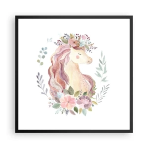 Plagát v čiernom ráme - Pozvánka do ríše rozprávok - 60x60 cm