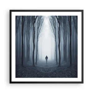 Plagát v čiernom ráme - A všetko jednoduché a jasné - 60x60 cm
