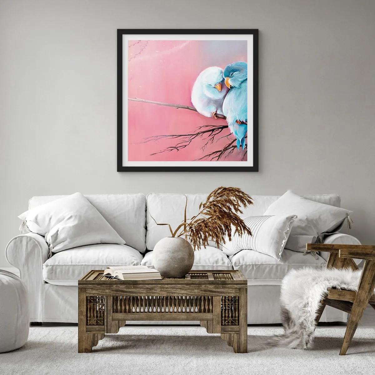 Plagát v čiernom ráme - Čo k tomu dodať? - 60x60 cm