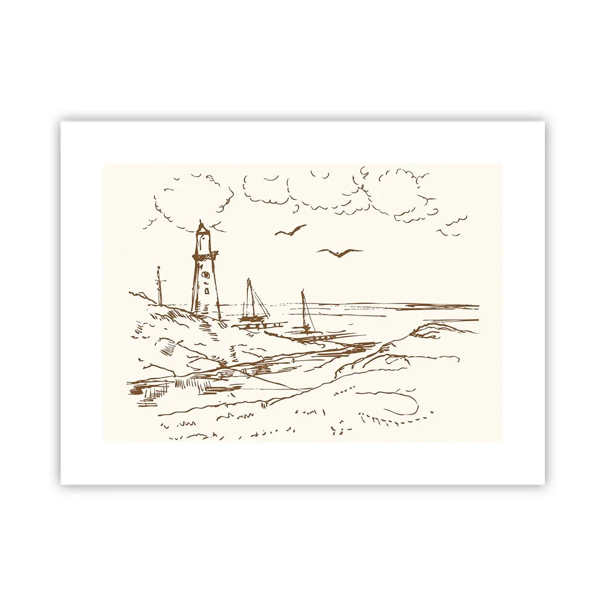 Plagát - Náčrt letných spomienok - 40x30 cm