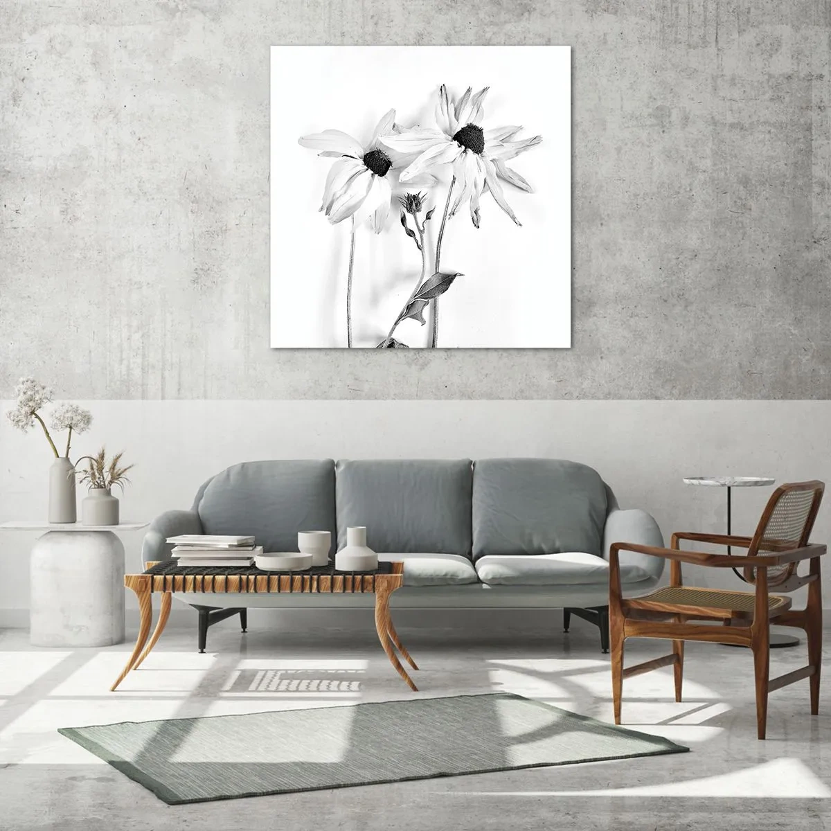 Obraz na skle - Nikto nechce byť sám - 70x70 cm