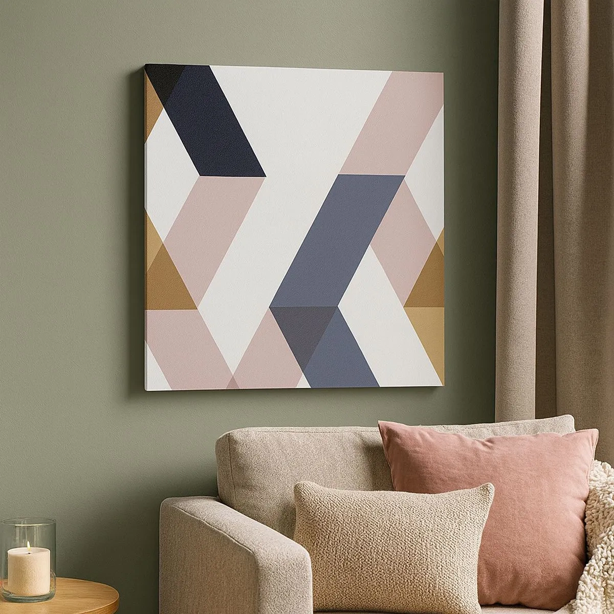 Obraz na plátne - Roviny a uhly - 30x30 cm