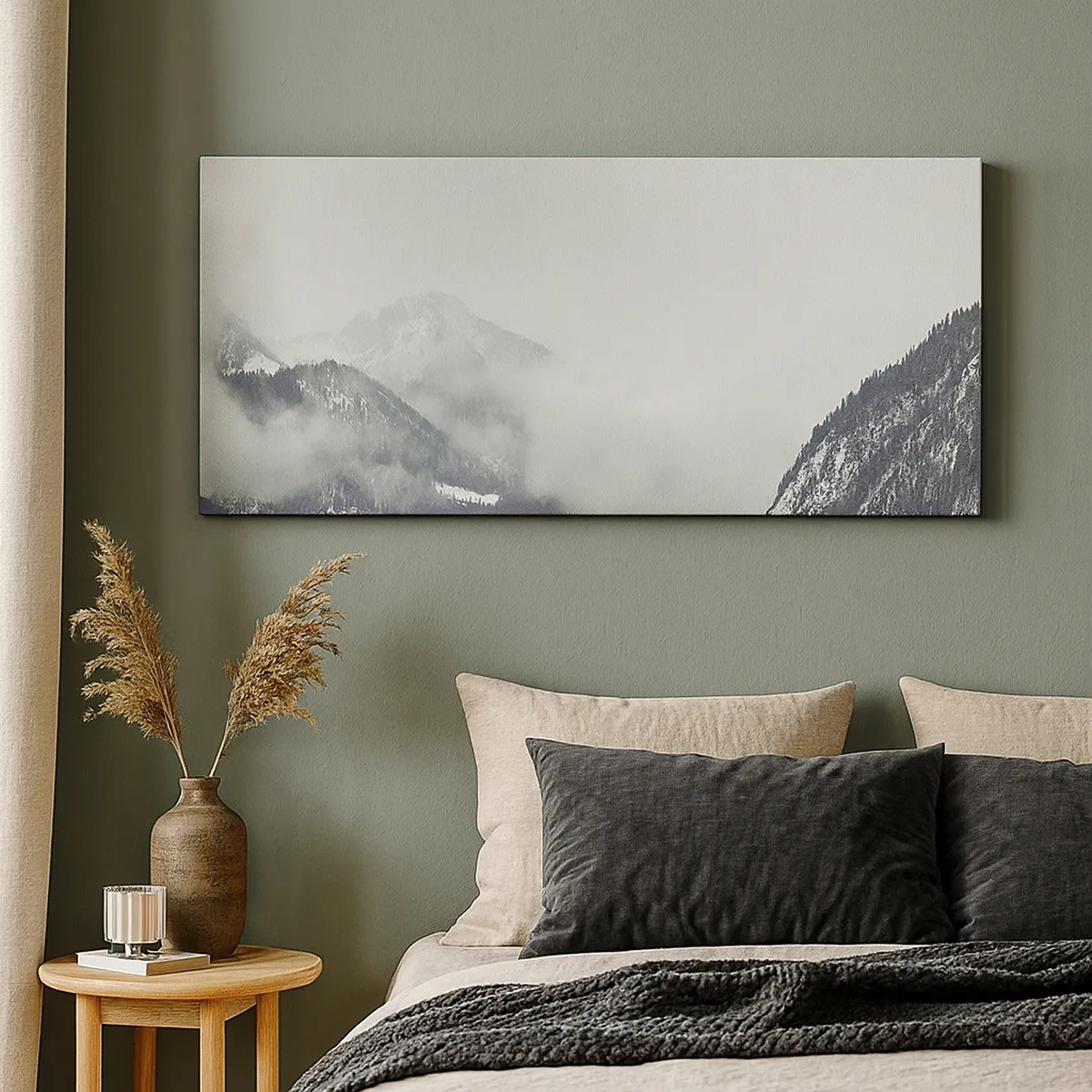 Obraz na plátne - Zahmlené údolie - 30x30 cm