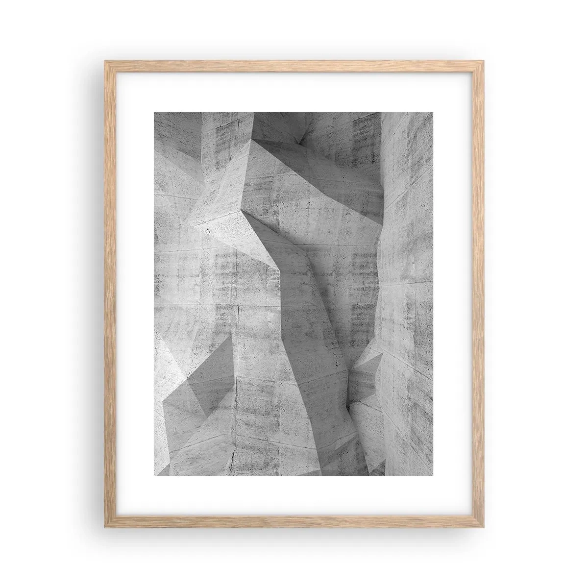 Plagát v ráme zo svetlého duba - Skutočná výzva - 40x50 cm