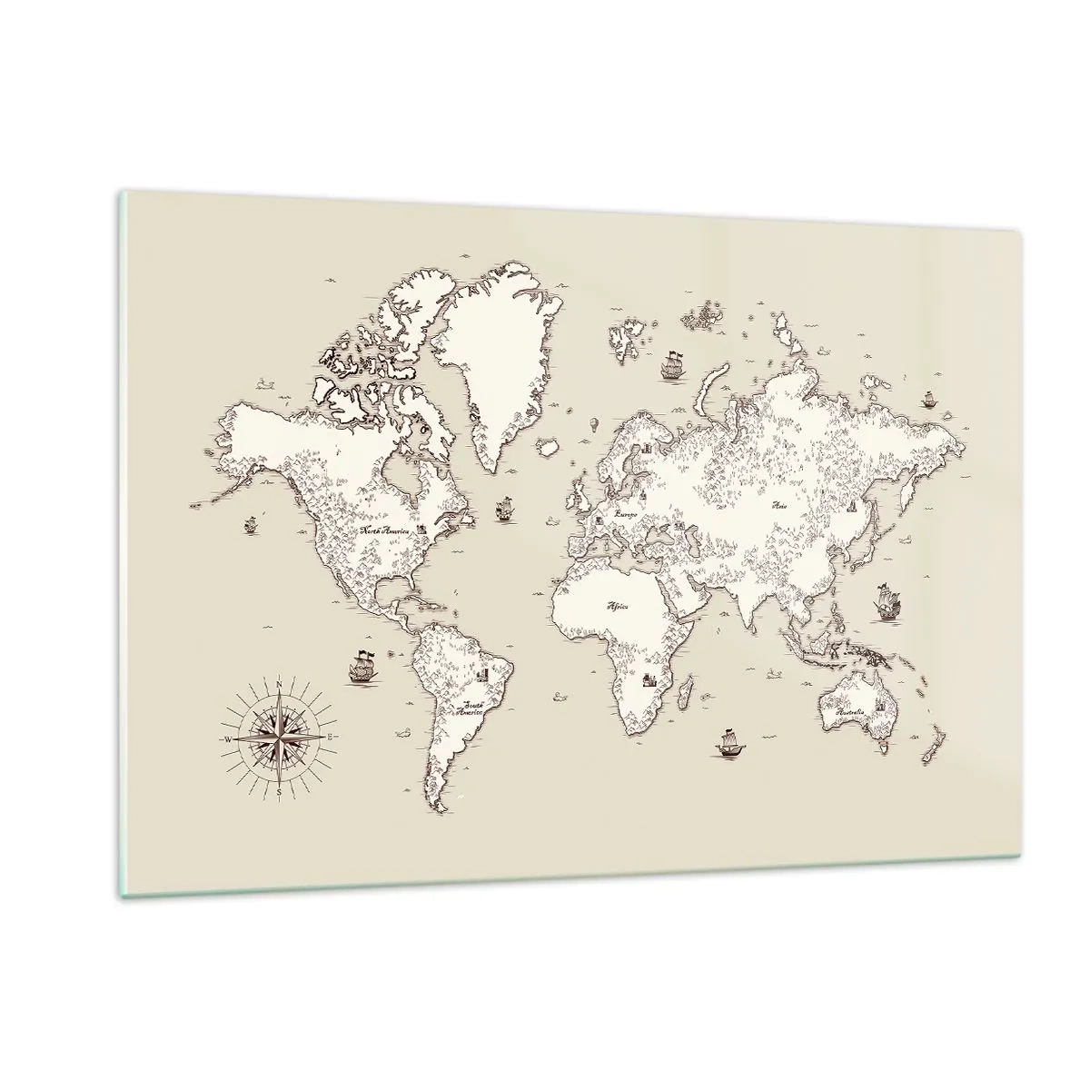Obraz na skle - Cesta okolo sveta - 120x80 cm