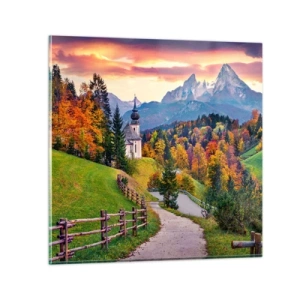 Obraz na skle - Úplne ideálna krajina - 70x70 cm