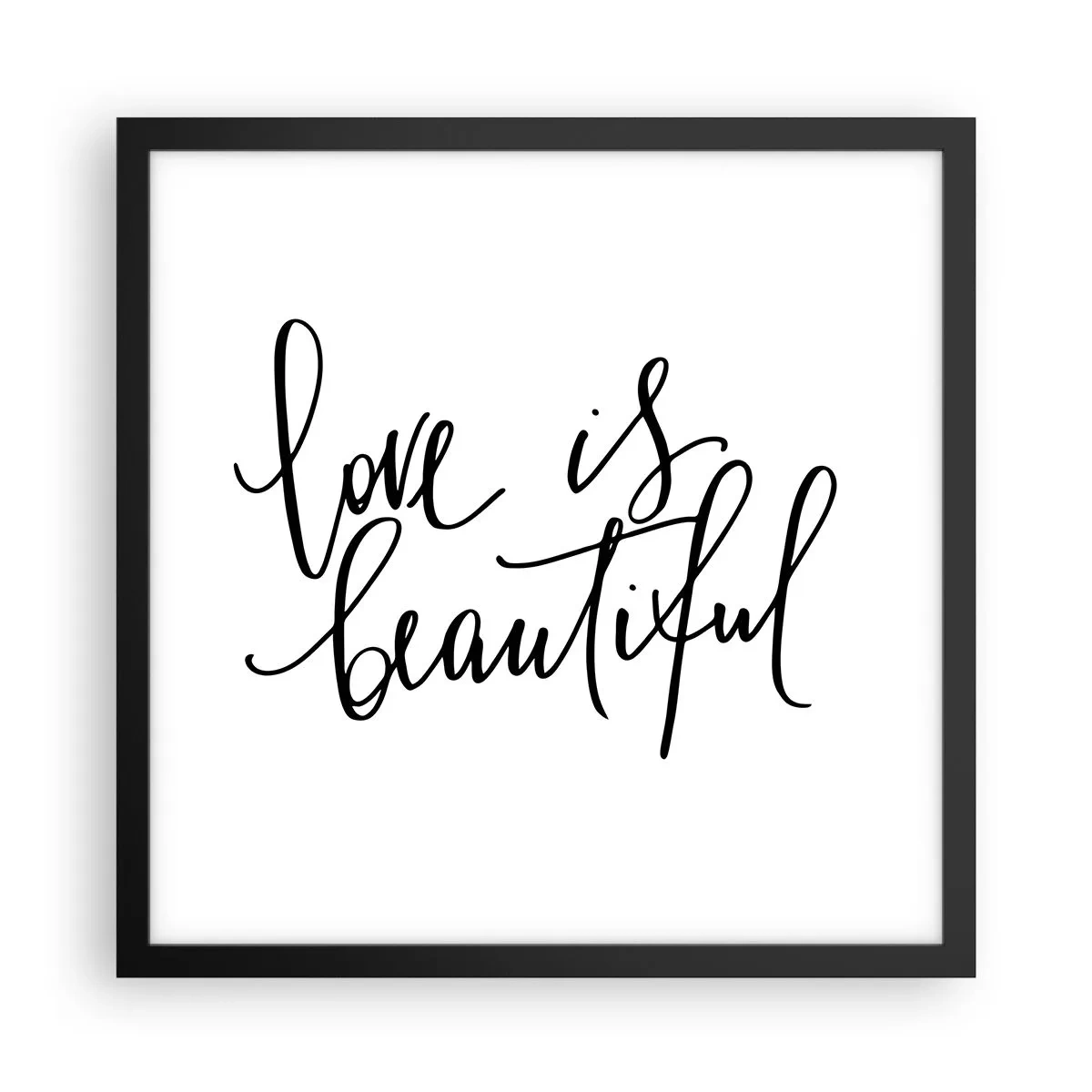 Plagát v čiernom ráme - Prečítaj a zopakuj - 40x40 cm