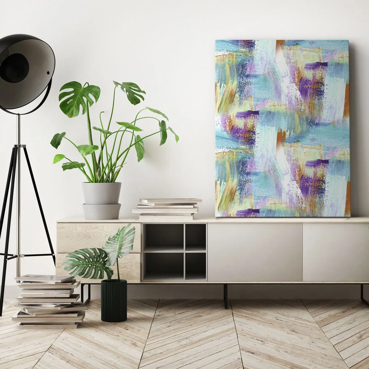 Obraz na plátne - Veselé striedavé cákance - 50x70 cm