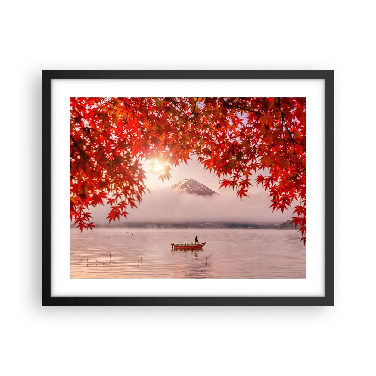 Plagát v čiernom ráme - V japonskom štýle - 50x40 cm