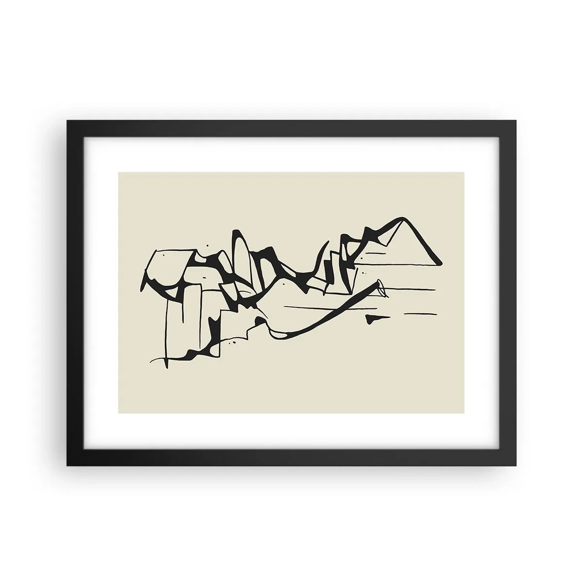 Plagát v čiernom ráme - Možná krajina - 40x30 cm