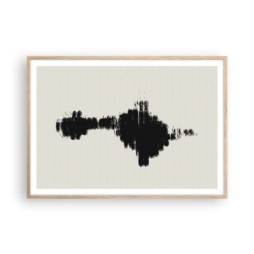 Plagát v ráme zo svetlého duba - Vibrácie predstavivosti - 100x70 cm