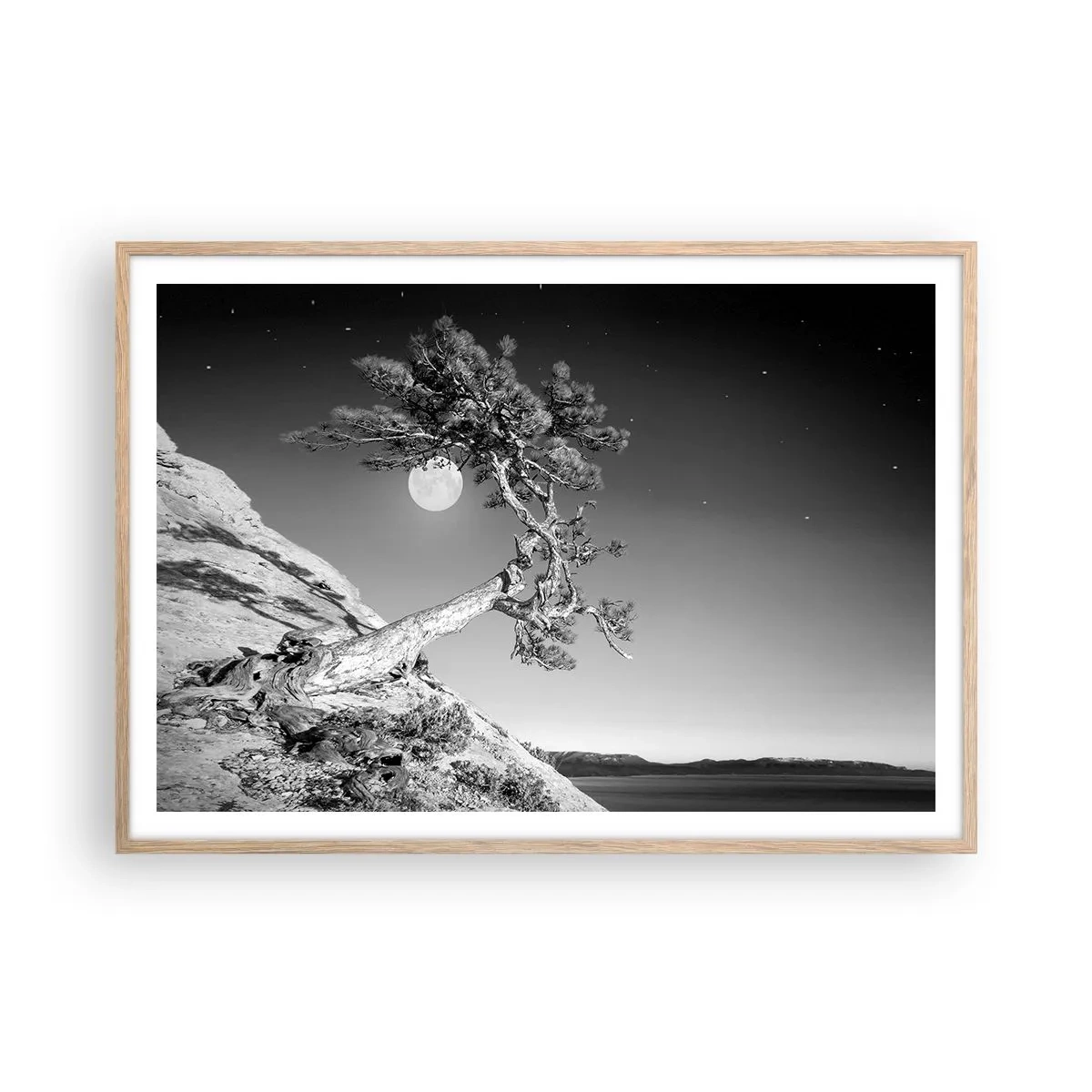 Plagát v ráme zo svetlého duba - Víťazná bojovníčka - 100x70 cm