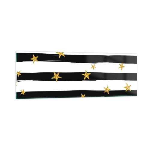 Obraz na skle - Všetci sme sa narodili pod šťastnou hviezdou - 90x30 cm