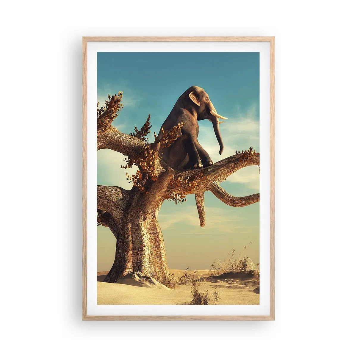 Plagát v ráme zo svetlého duba - Nový uhol pohľadu - 61x91 cm