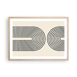 Plagát v ráme zo svetlého duba - Už čoskoro… - 70x50 cm