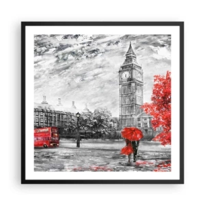 Plagát v čiernom ráme - Vzrušujúci deň - 60x60 cm