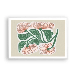 Plagát v bielom ráme - Ľudové aj moderné - 100x70 cm