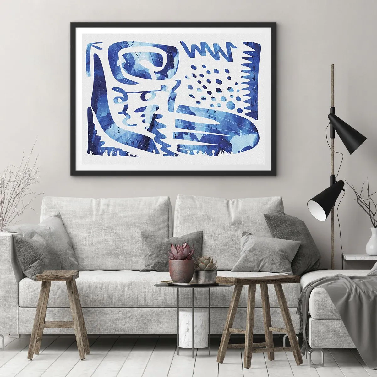 Plagát v čiernom ráme - Späť ku koreňom - 70x50 cm