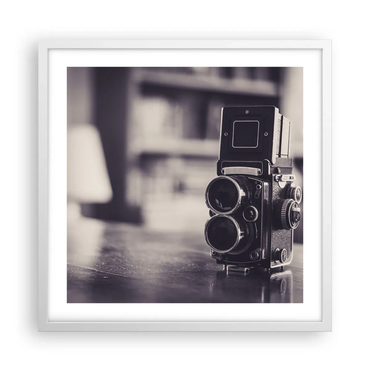 Plagát v bielom ráme - Kúzlo starej fotografie - 50x50 cm